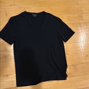 John Varvatos Men's Black V-Neck T-Shirt